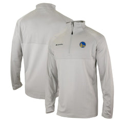 Columbia Golden State Warriors Omni-Wick Rockin' It Quarter-Zip Pullover Top Heather Gray