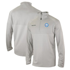 Columbia Philadelphia 76ers Omni-Wick Rockin' It Quarter-Zip Pullover Top Heather Gray