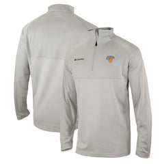 Columbia New York Knicks Omni-Wick Rockin' It Quarter-Zip Pullover Top Heather Gray