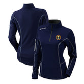 Columbia Denver Nuggets Women's Omni-Wick Shotgun Quarter-Zip Pullover Top Navy