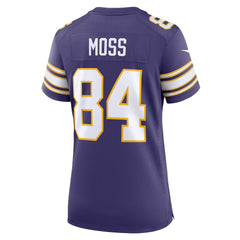 Randy Moss Minnesota Vikings Women's Classic Retired Player Game Jersey - Purple - Nike