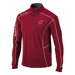 Columbia Cleveland Cavaliers Omni-Wick Shotgun Quarter-Zip Pullover Top Wine