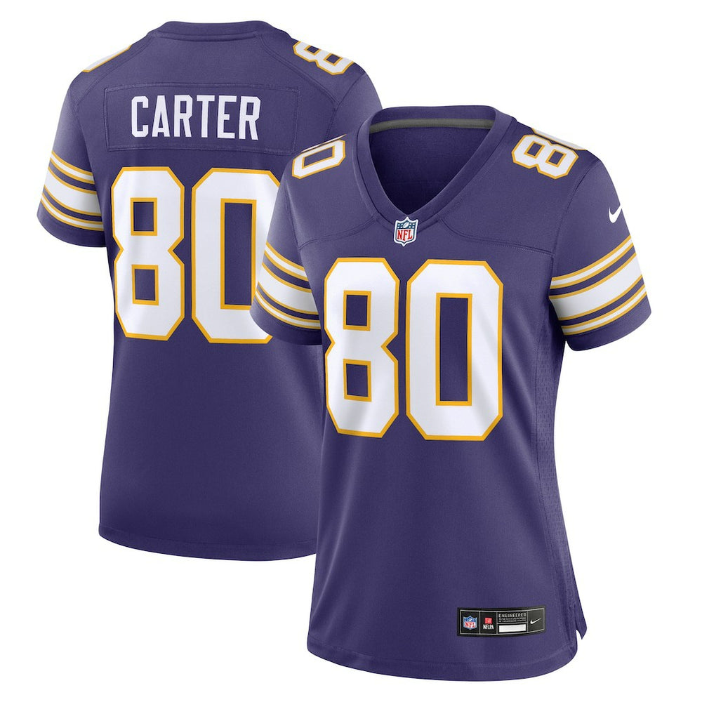 Cris Carter Minnesota Vikings Women's Classic Retired Player Game Jersey - Purple - Nike