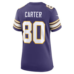 Cris Carter Minnesota Vikings Women's Classic Retired Player Game Jersey - Purple - Nike