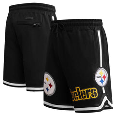 Pittsburgh Steelers Pro Standard Classic Chenille Shorts - Black - NFL