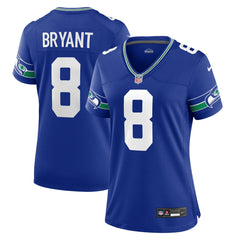 Coby Bryant Seattle Seahawks Women's Throwback Player Game Jersey - Royal - Nike