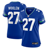 Tariq Woolen Seattle Seahawks Women's Throwback Player Game Jersey - Royal - Nike