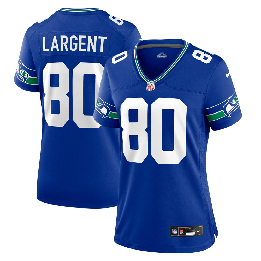 Steve Largent Seattle Seahawks Women's Throwback Retired Player Game Jersey - Royal - Nike