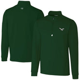 Philadelphia Eagles Cutter & Buck Traverse Stretch Quarter-Zip Pullover - Hunter Green - NFL