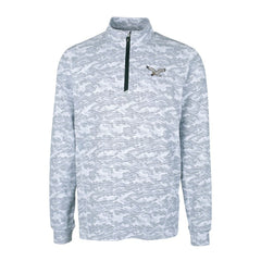 Philadelphia Eagles Cutter & Buck Traverse Camo Print Stretch Quarter-Zip Pullover - Charcoal - NFL