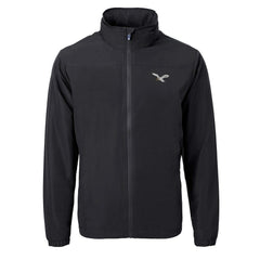 Philadelphia Eagles Cutter & Buck Charter Eco Recycled Full-Zip Jacket - Black - NFL