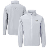 Philadelphia Eagles Cutter & Buck Charter Eco Recycled Full-Zip Jacket - Silver - NFL
