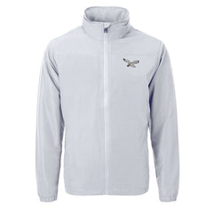 Philadelphia Eagles Cutter & Buck Charter Eco Recycled Full-Zip Jacket - Silver - NFL