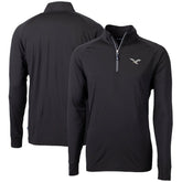 Philadelphia Eagles Cutter & Buck Eco Knit Stretch Recycled Quarter-Zip Pullover - Black - NFL
