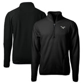 Philadelphia Eagles Cutter & Buck Cascade Eco Sherpa Fleece Quarter-Zip Pullover Jacket - Black - NFL