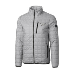 Philadelphia Eagles Cutter & Buck Rainier PrimaLoft Eco Insulated Full-Zip Puffer Jacket - Silver - NFL