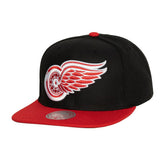 Detroit Red Wings Mitchell & Ness Core Team Ground 2.0 Snapback Hat - Black | NHL discount