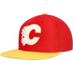 Calgary Flames Mitchell & Ness Core Team Ground 2.0 Snapback Hat - Red | NHL on sale