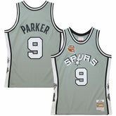 Mitchell & Ness Tony Parker San Antonio Spurs Unisex Hall of Fame Class of 2023 Throwback Swingman Jersey Gray