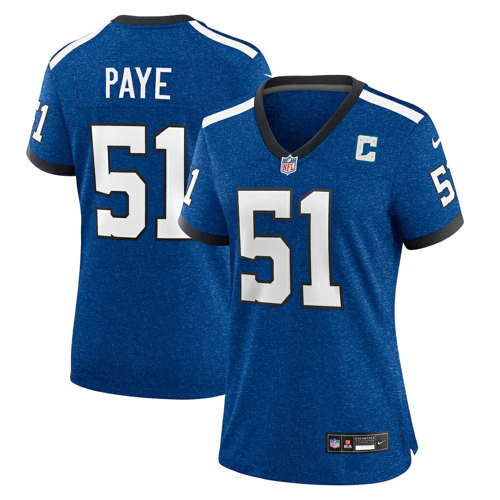 Kwity Paye Indianapolis Colts Women's Indiana Nights Alternate Game Jersey - Royal - Nike