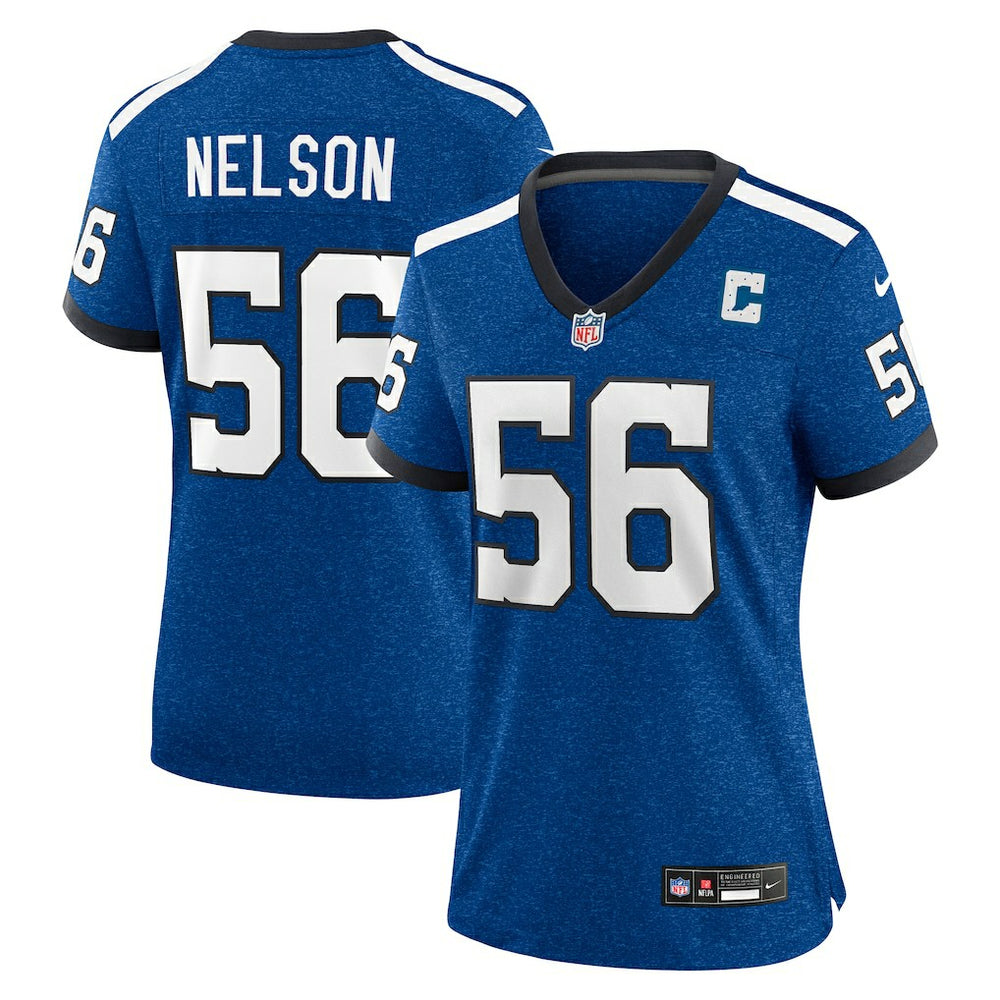 Quenton Nelson Indianapolis Colts Women's Indiana Nights Alternate Game Jersey - Royal - Nike