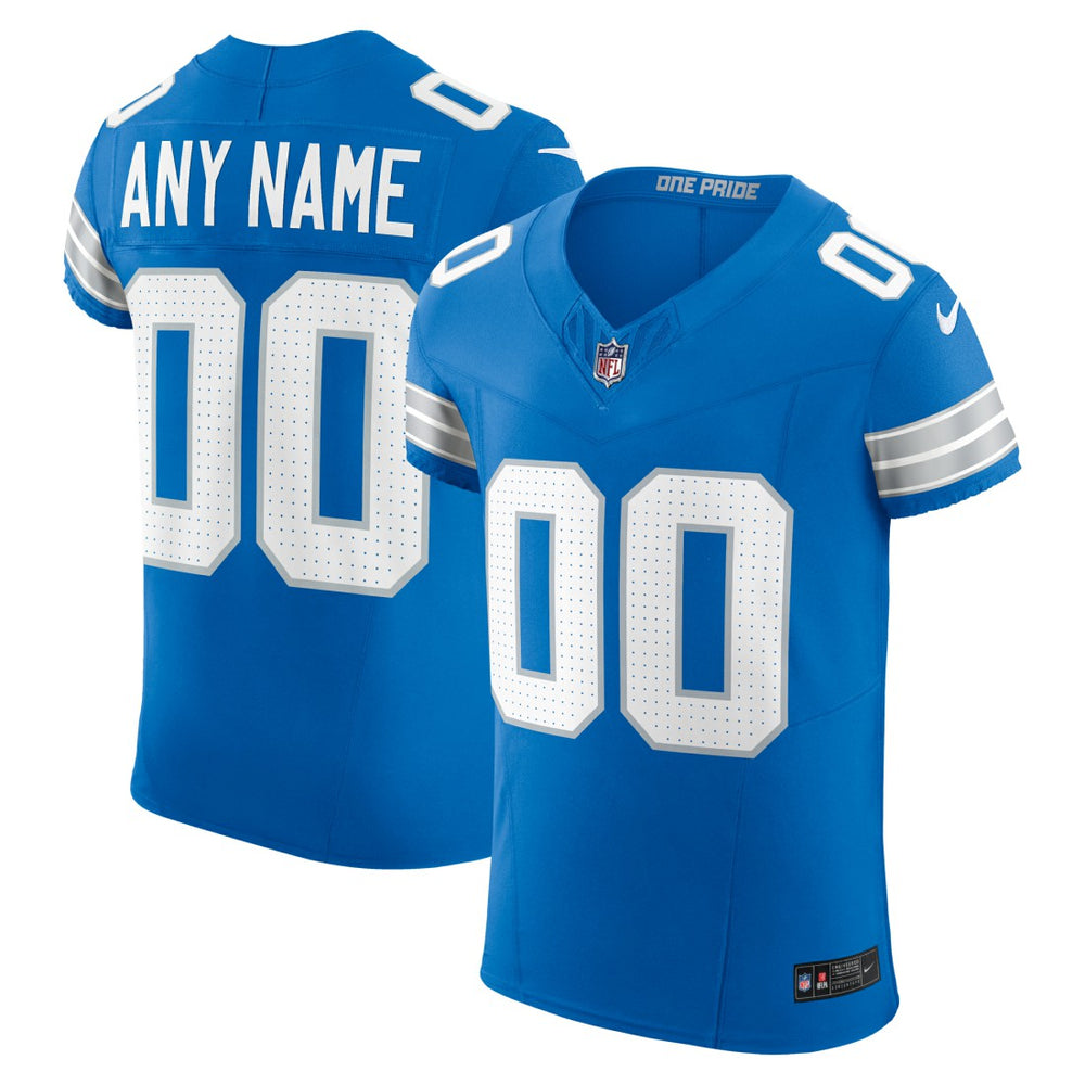 Detroit Lions Team Vapor F.U.S.E. Elite Custom Jersey - Blue - Nike
