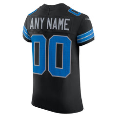 Detroit Lions Alternate Vapor F.U.S.E. Elite Custom Jersey - Black - Nike