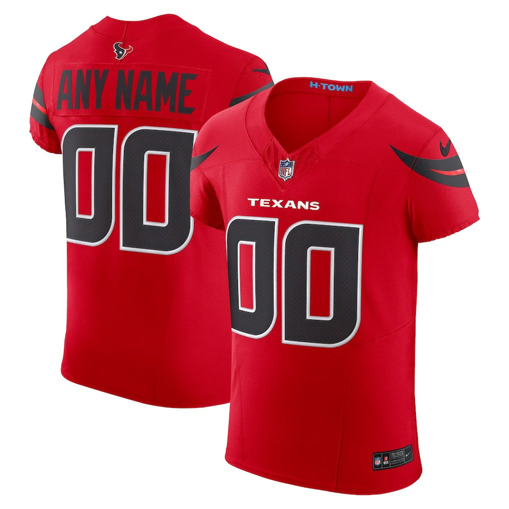 Houston Texans Alternate Vapor F.U.S.E. Elite Custom Jersey - Red - Nike