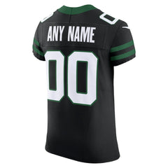 New York Jets Alternate Vapor F.U.S.E. Elite Custom Jersey - Legacy Black - Nike