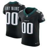 Philadelphia Eagles Alternate Vapor F.U.S.E. Elite Custom Jersey - Black - Nike