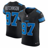 Aidan Hutchinson Detroit Lions Alternate Vapor F.U.S.E. Elite Jersey - Black - Nike