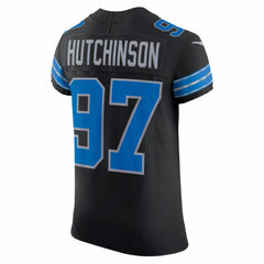 Aidan Hutchinson Detroit Lions Alternate Vapor F.U.S.E. Elite Jersey - Black - Nike