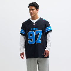 Aidan Hutchinson Detroit Lions Alternate Vapor F.U.S.E. Elite Jersey - Black - Nike