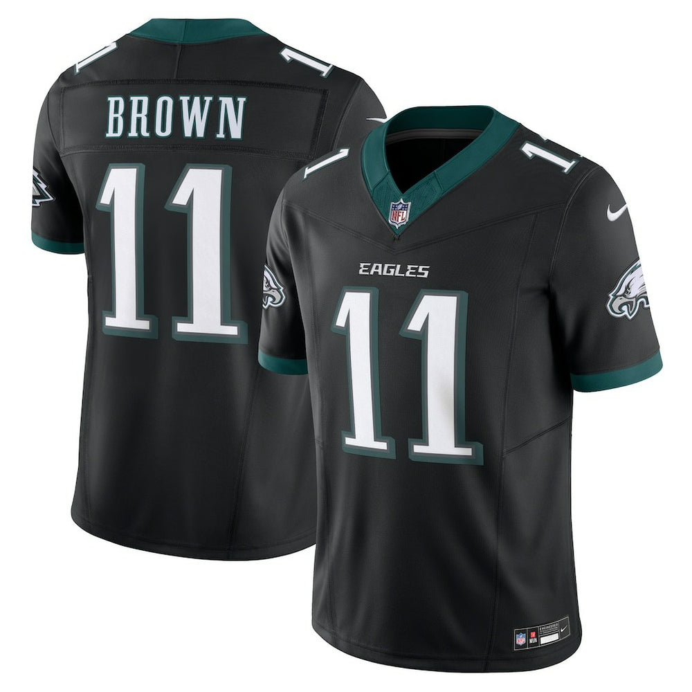A.J. Brown Philadelphia Eagles Alternate Vapor F.U.S.E. Limited Jersey - Black - Nike