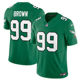 Jerome Brown Philadelphia Eagles Alternate Vapor F.U.S.E. Limited Jersey - Kelly Green - Nike