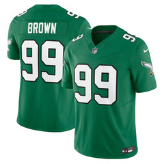Jerome Brown Philadelphia Eagles Alternate Vapor F.U.S.E. Limited Jersey - Kelly Green - Nike