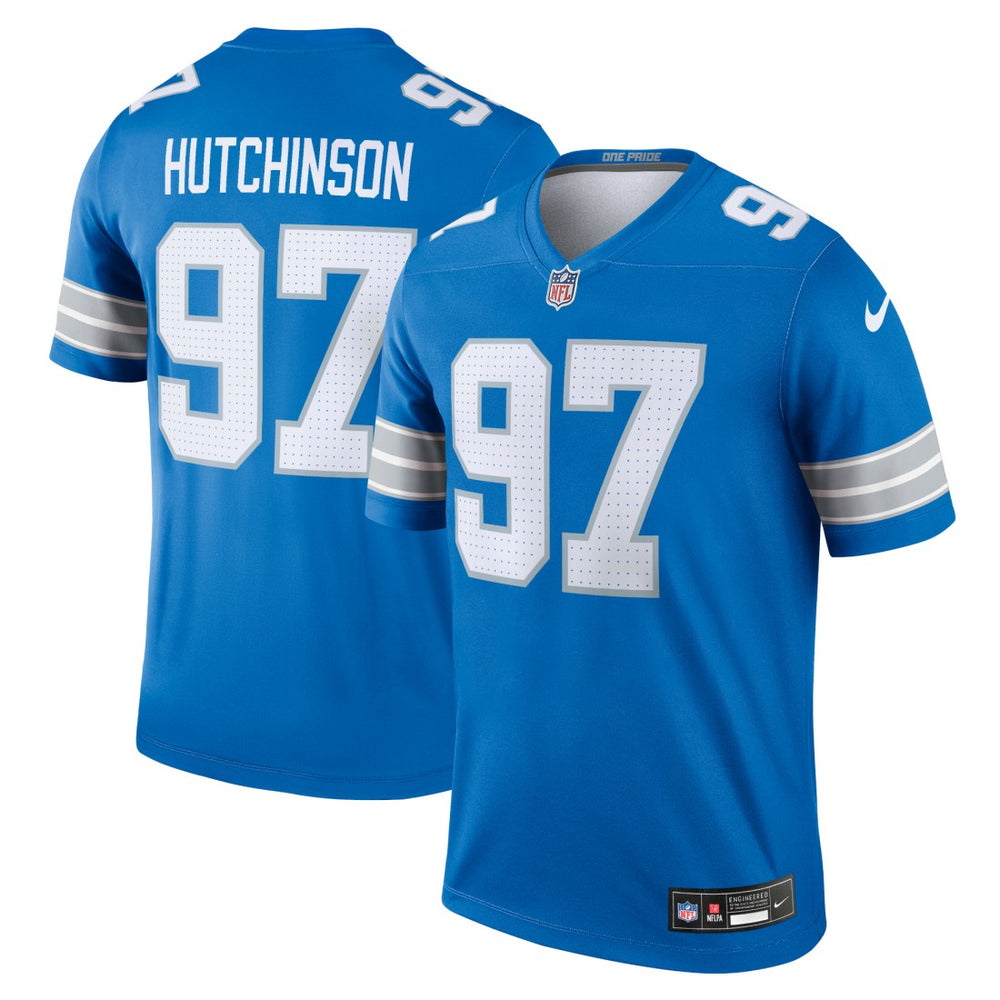 Aidan Hutchinson Detroit Lions Legend Player Performance Top - Blue - Nike