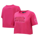Vegas Golden Knights Pro Standard Women's Triple Pink Cropped Boxy T-Shirt | NHL on sale