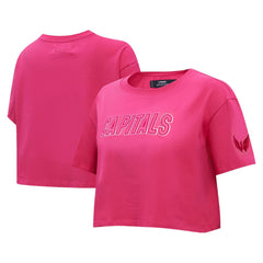 Washington Capitals Pro Standard Women's Triple Pink Cropped Boxy T-Shirt | NHL sale