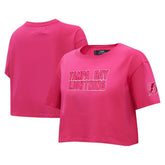 Tampa Bay Lightning Pro Standard Women's Triple Pink Cropped Boxy T-Shirt | NHL sale