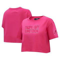 Tampa Bay Lightning Pro Standard Women's Triple Pink Cropped Boxy T-Shirt | NHL sale