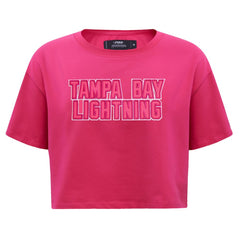 Tampa Bay Lightning Pro Standard Women's Triple Pink Cropped Boxy T-Shirt | NHL sale