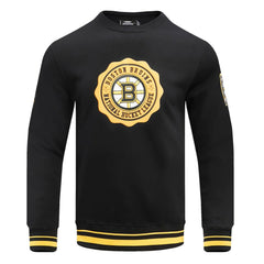 Boston Bruins Pro Standard Crest Emblem Pullover Sweatshirt - Black | NHL discount