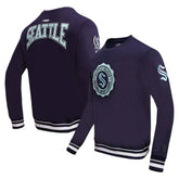 Seattle Kraken Pro Standard Crest Emblem Pullover Sweatshirt - Deep Sea Blue | NHL near me