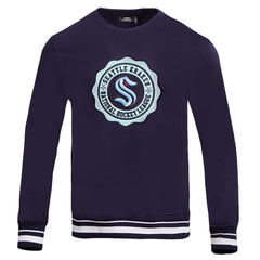 Seattle Kraken Pro Standard Crest Emblem Pullover Sweatshirt - Deep Sea Blue | NHL near me