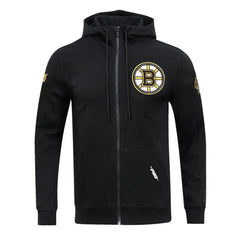 Boston Bruins Pro Standard Classic Chenille Full-Zip Hoodie Jacket - Black | NHL discount