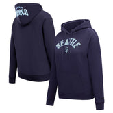 Seattle Kraken Pro Standard Women's Classic Chenille Pullover Hoodie - Navy | NHL online
