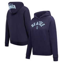 Seattle Kraken Pro Standard Women's Classic Chenille Pullover Hoodie - Navy | NHL online
