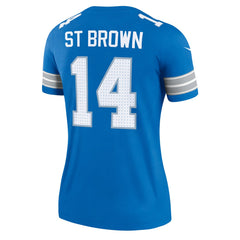 Amon-Ra St. Brown Detroit Lions Women's Legend Player Performance Top - Blue - Nike