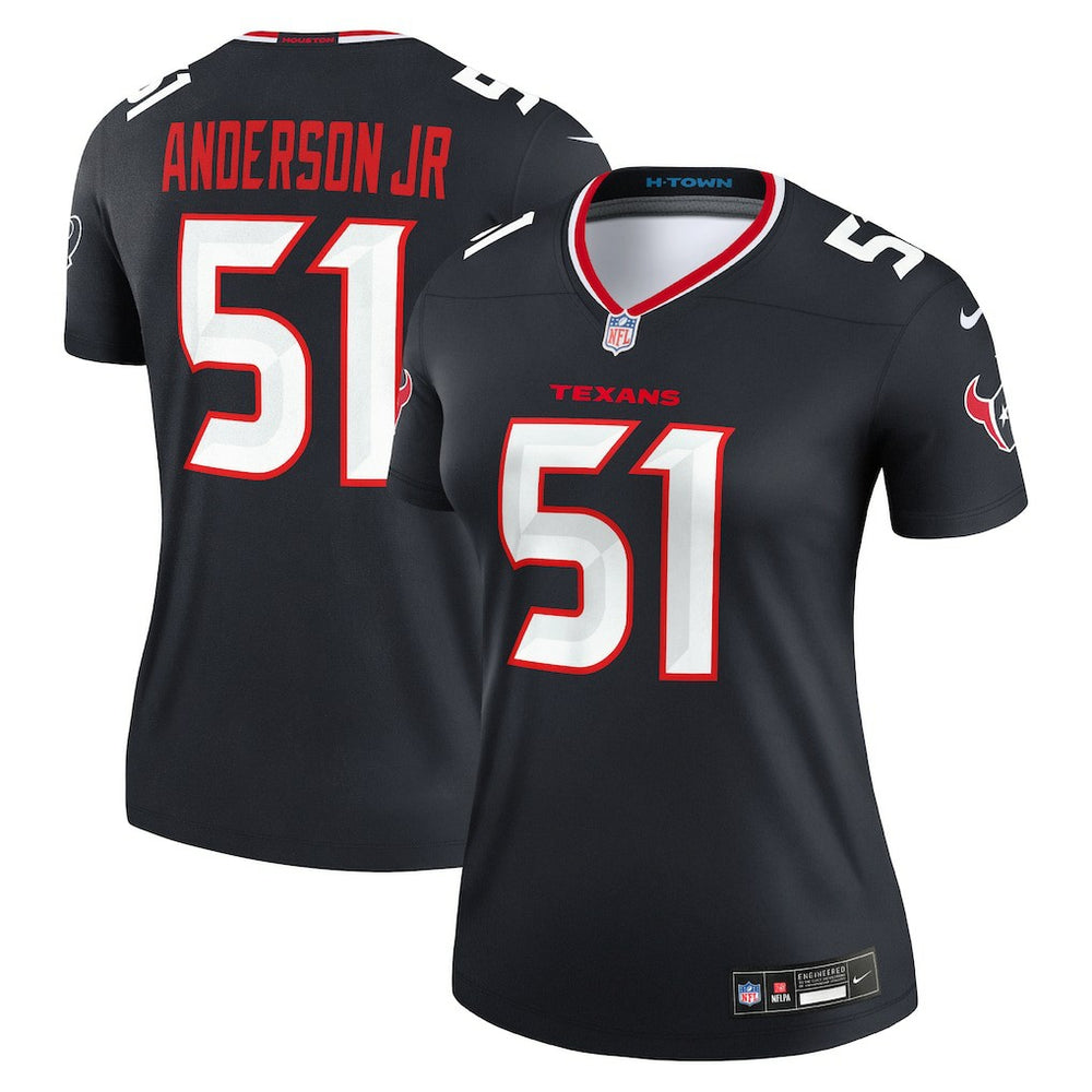 Will Anderson Jr. Houston Texans Women's Legend Player Performance Top - Navy - Nike